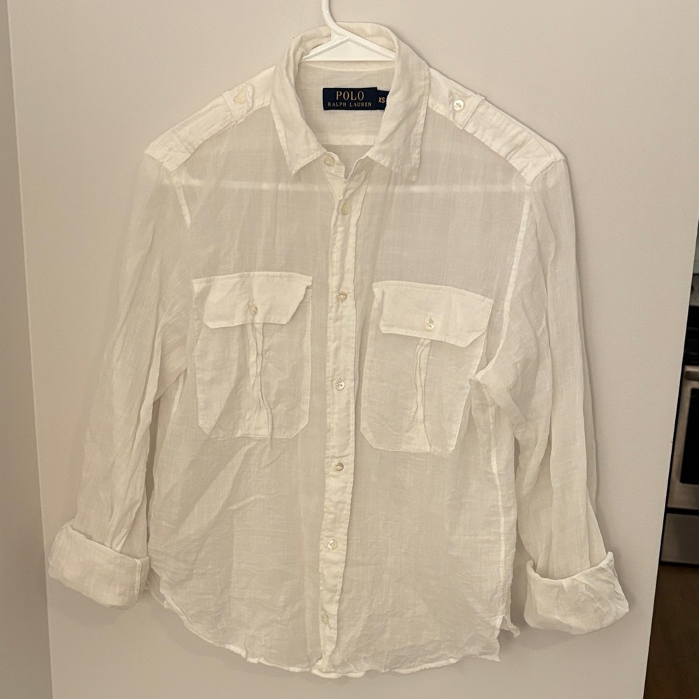Polo by Ralph Lauren Cream Casual Button Down Shirt